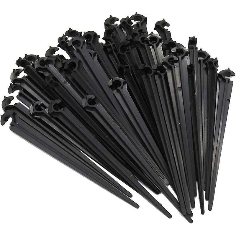 50 pcs Hose Holder Ground Fixing for "C" Stakes Fixed Rod Support for Irrigation Hose and Garden Hose Pipe