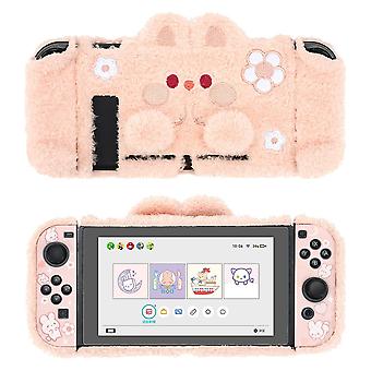 Cute Plush Protective Case Compatible With Nintendo Switch Game