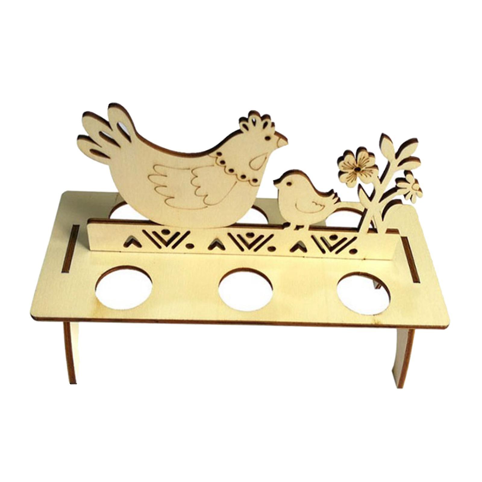 Easter Egg Storage Rack Holder Rabbit/Hen/Happy Easter Decorations for Home Style2