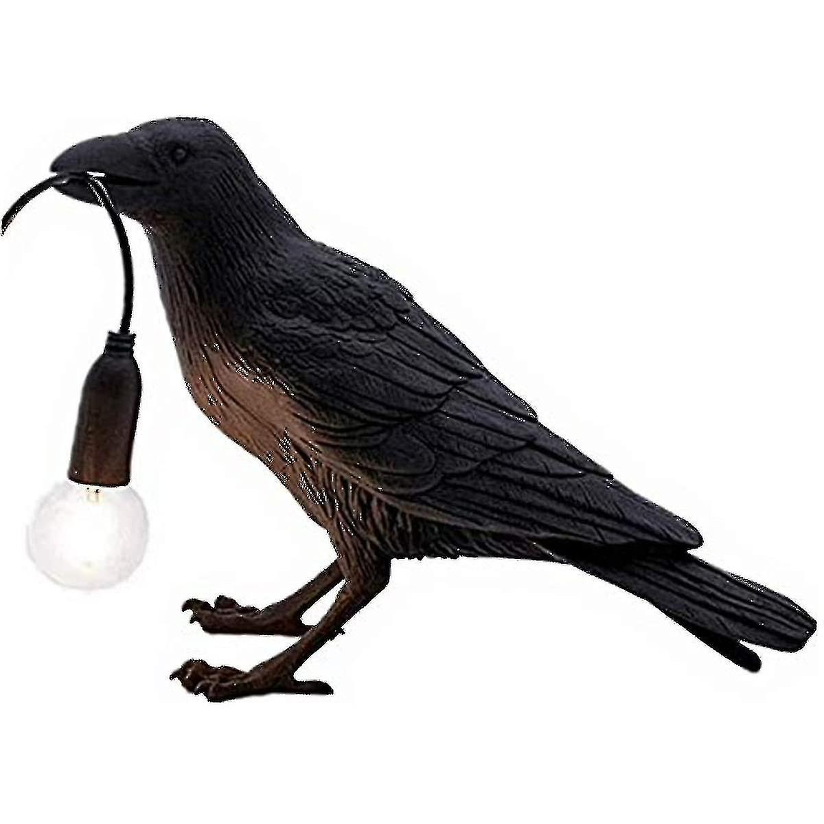 Επιτραπέζιος λαμπτήρας κορακιών Nataliey επιτραπέζιες λάμπες πουλιών οδήγησε το φως τοίχων πουλιών Mordern art deco επιτραπέζιες λάμπες κομοδίνο διακόσμηση για τη διακόσμηση γραφείων διακόσμησης διακόσμησης κοραλλιών διακόσμησης λανθάνων raven