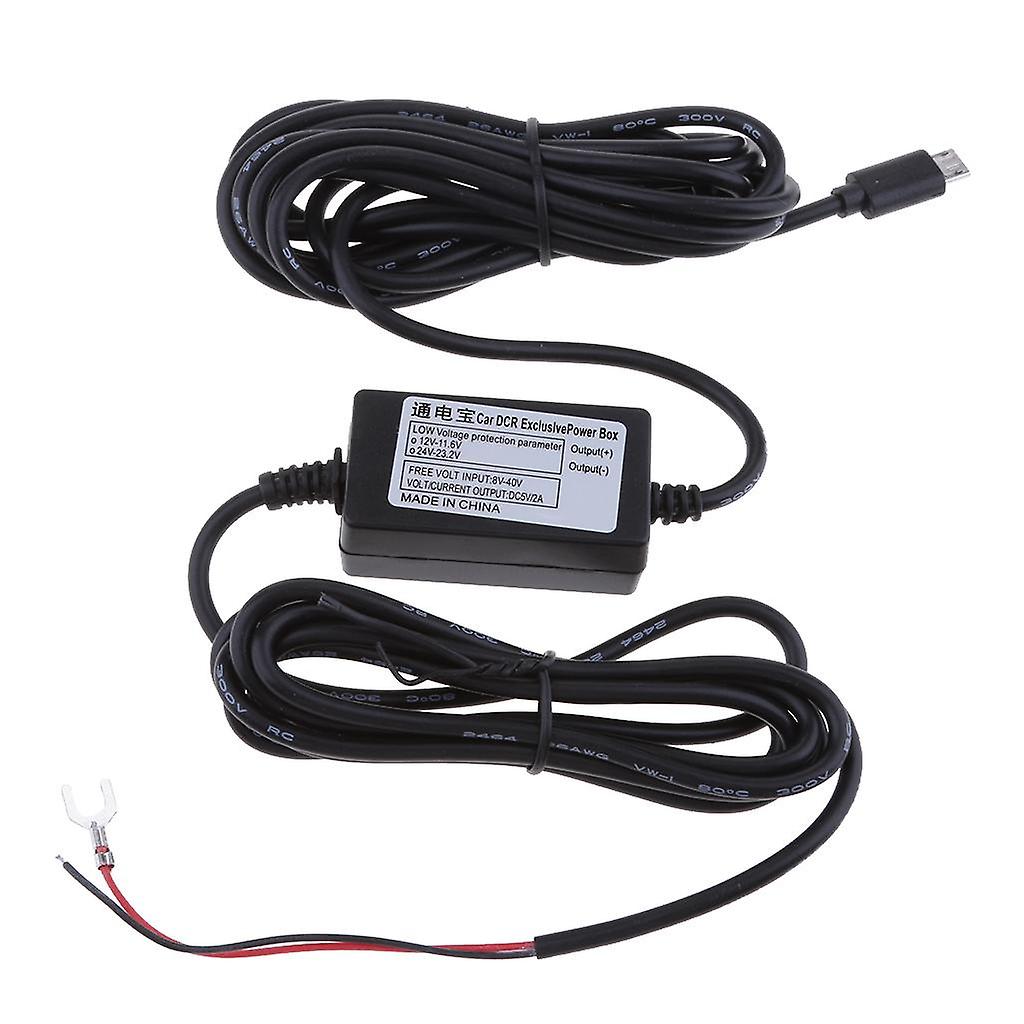 Hard Wire Auto Lader Micro USB 3.5m DC 12V Til 5V Strømomformer