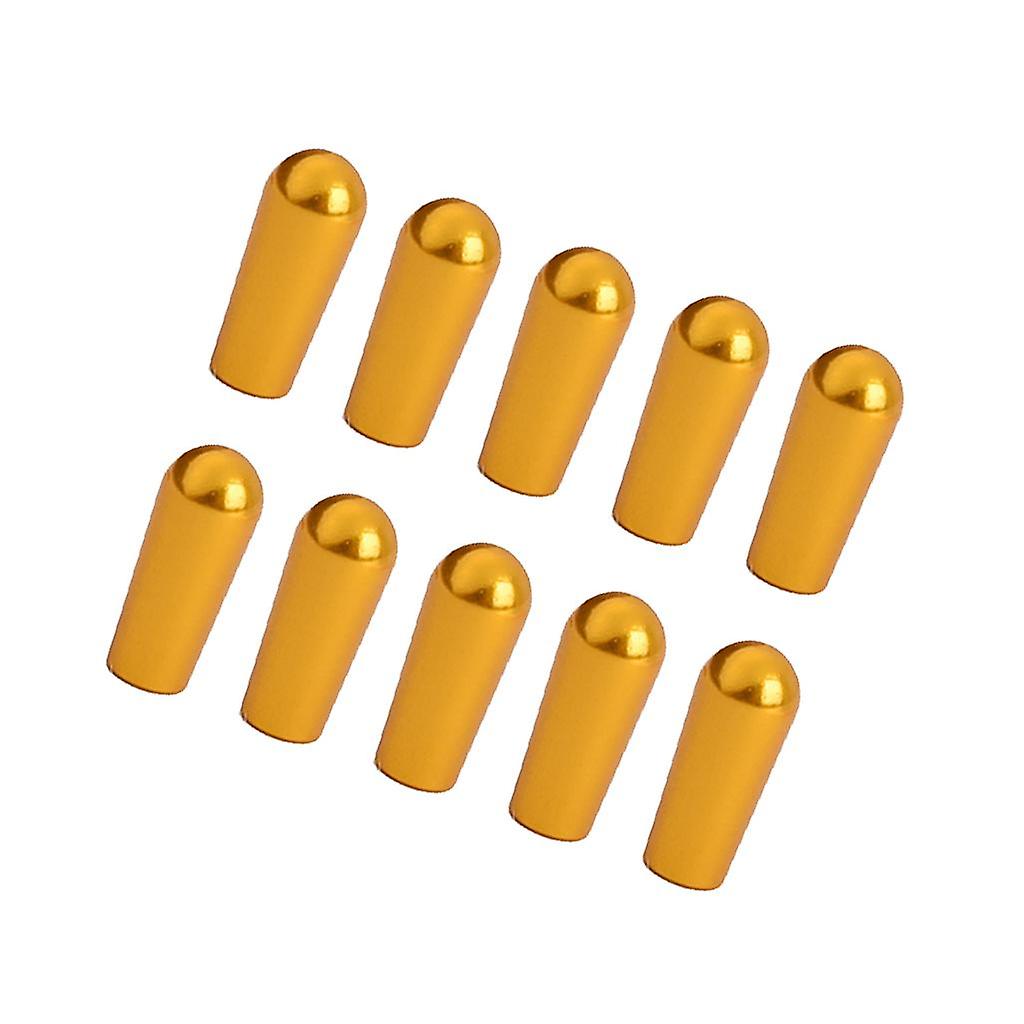 10 Pieces Toggle Switches Knobs Tip Cap Buttons for LP Guitar Parts Gold