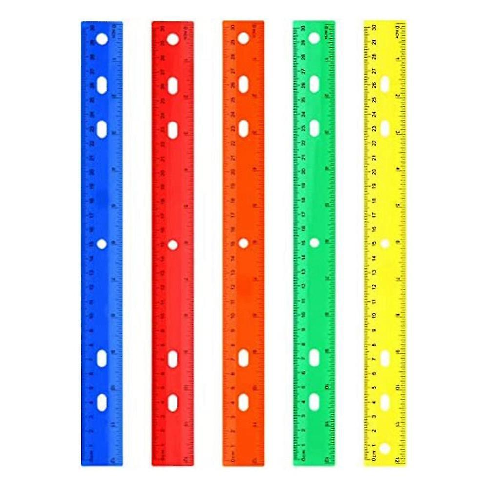 5 Pieces Of Color Ruler 5 Kinds Of Color Measuring Tools For Children's School