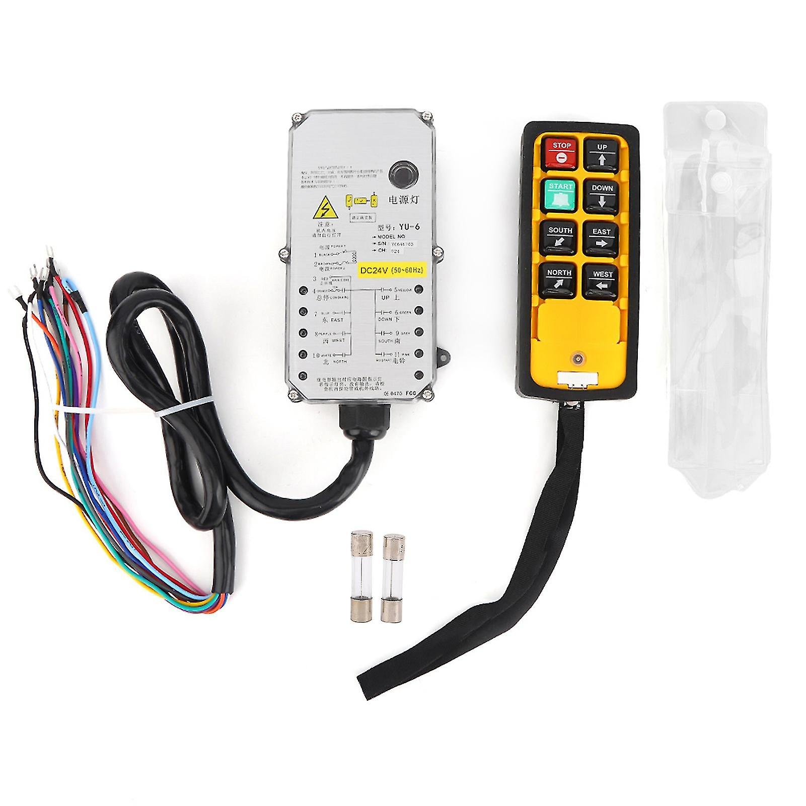Hoist Controller Enhandtag Industriell 3-proof elektrisk lyft fjärrkontroll Yu-6adc24v