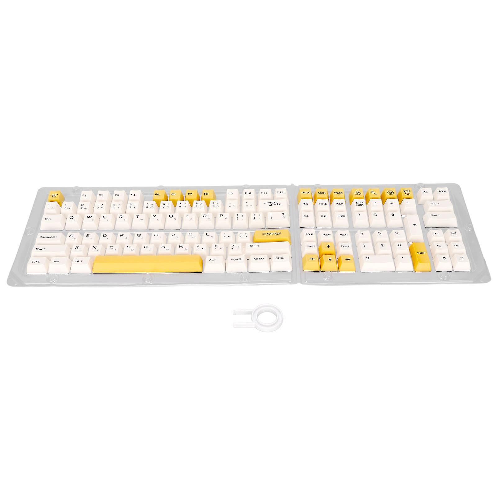 Keyboard Keycaps Bee Milk Subject Pbt Material Oem Height Dye Sublimation Computer Accessories