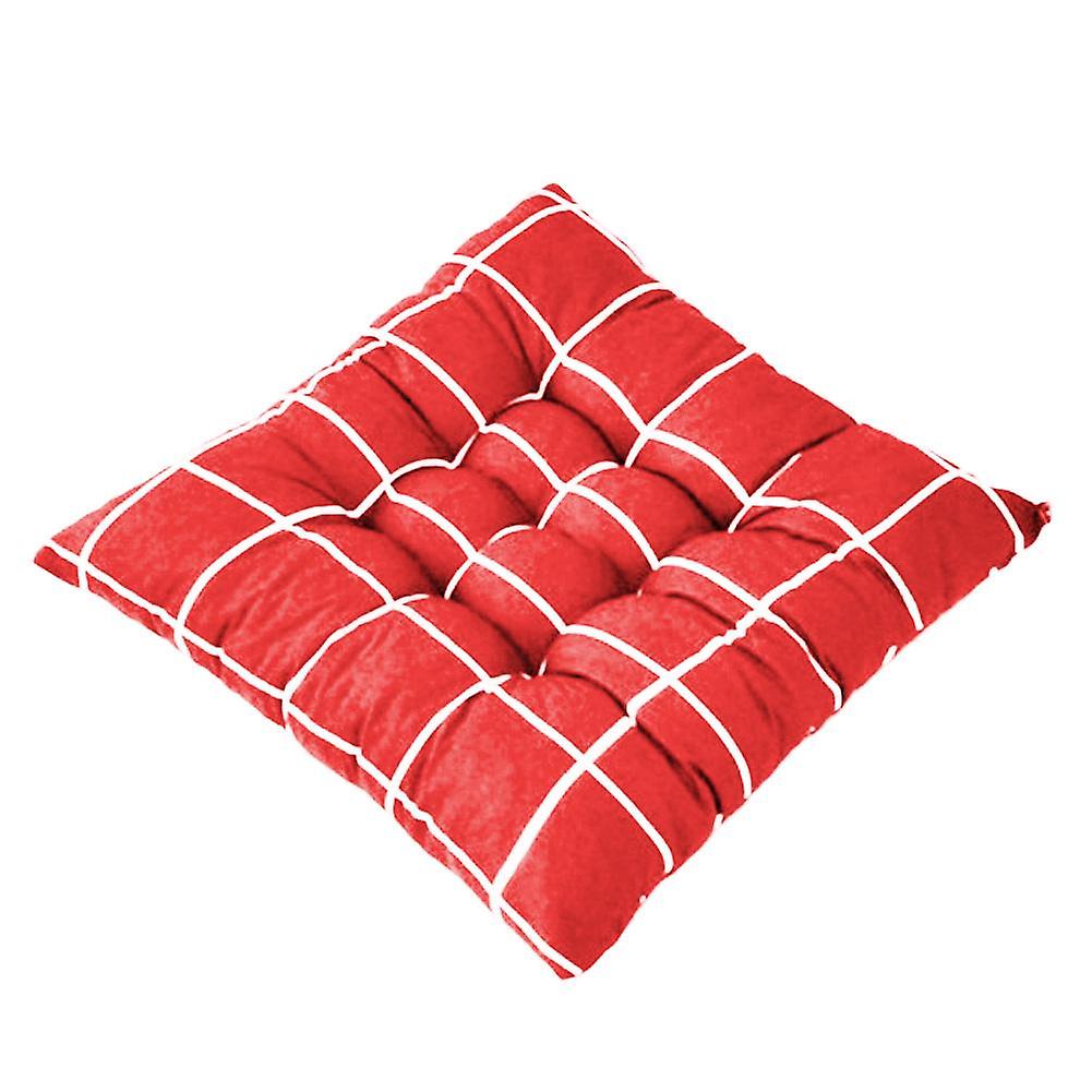 Chair Cushion Solid Color Striped Portable Multipurpose Non-Slip Cushion for Home