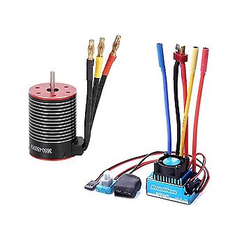 3650 børsteløs 4500kv og 120a esc til 1/8 1/10 rc bil d racing off-