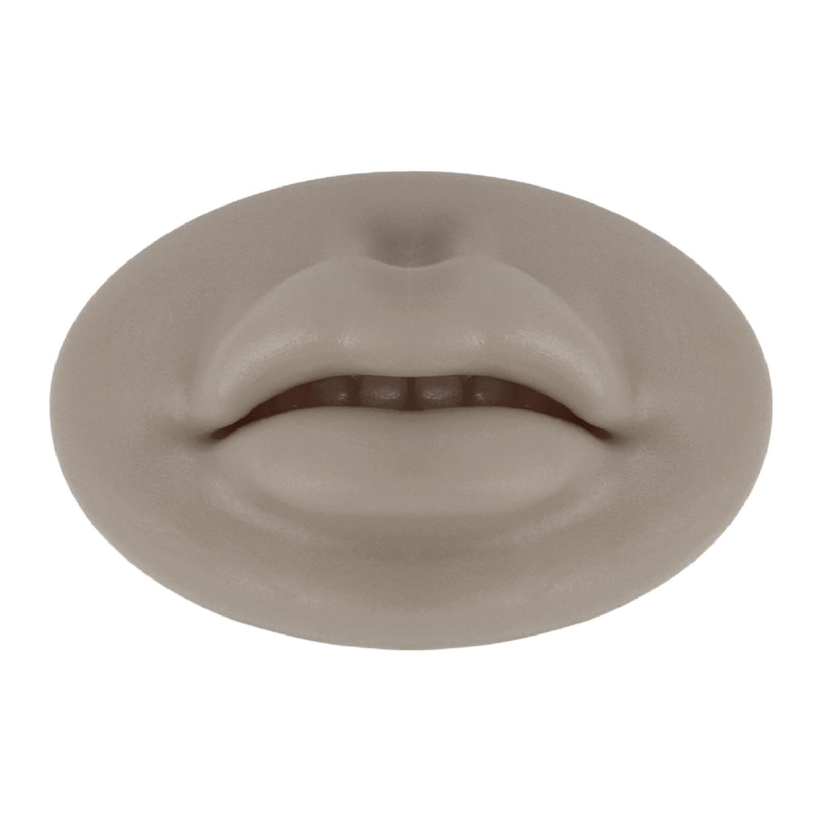 3D Lepper Øvelse Silikon Hud For Tatovering Piercing Praksis Hudfarge