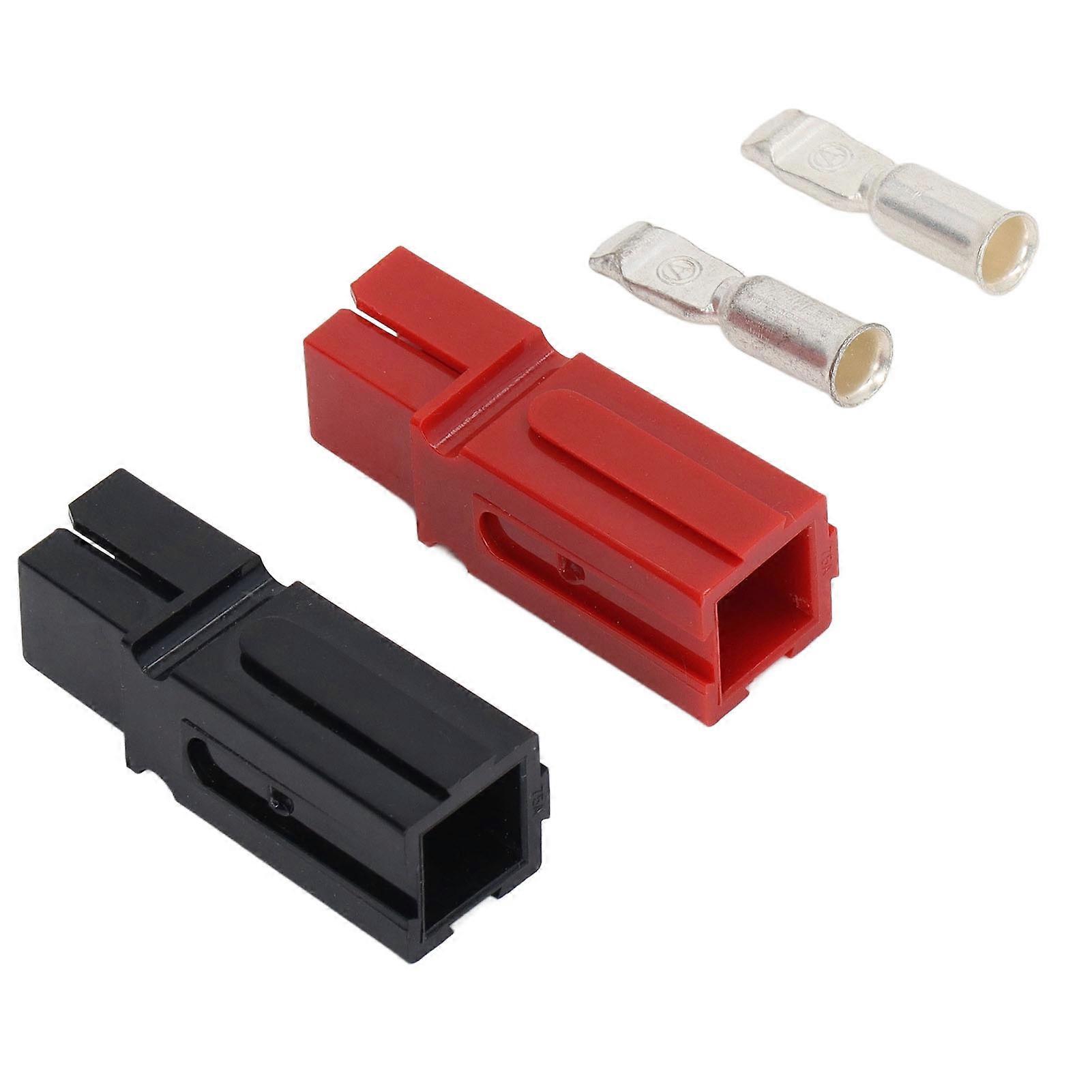 Quick Disconnect Power Terminals Connectors Safe Quick Connection Power Connectors Set Red Black