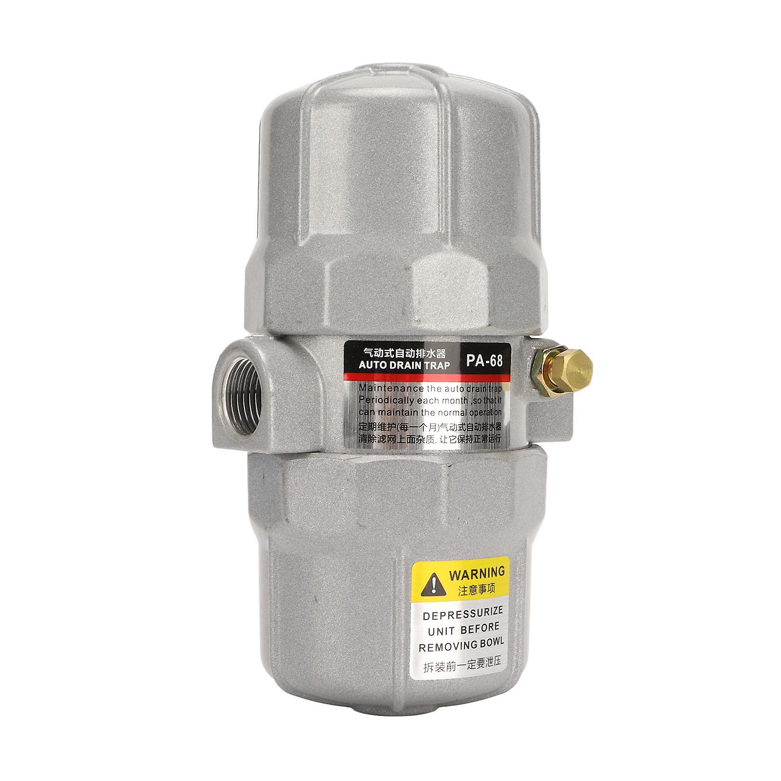 Universal Automatic Drain Valve Pneumatic Filter Drainage Valve for Compressed Air 1/2in NPT Interface 