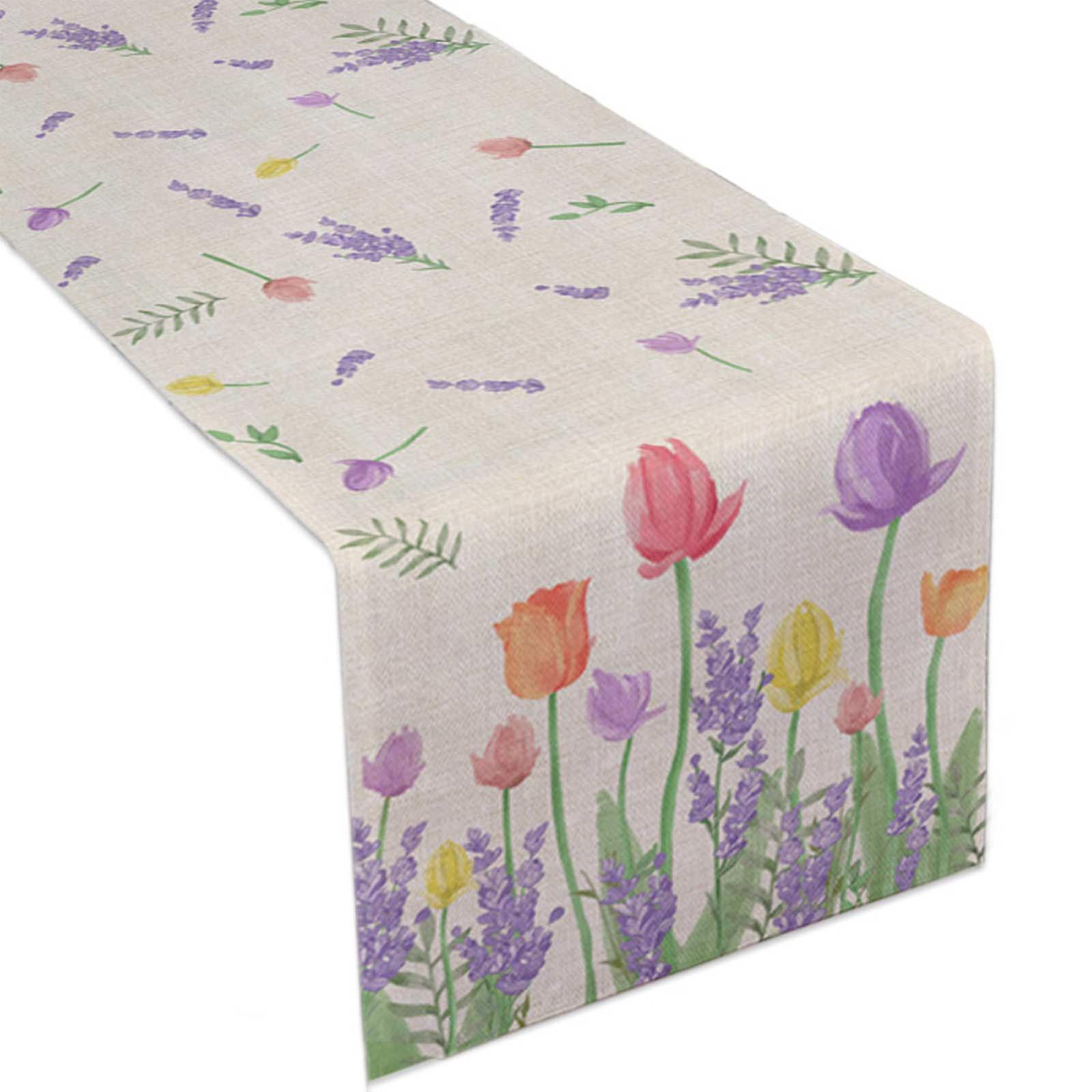 Floral Waterproof Table Runner for Dining Decor, 33x183cm