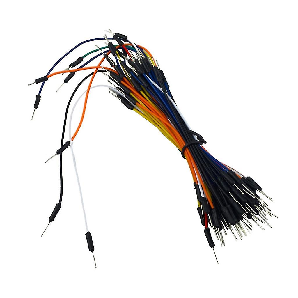 Allinless 12cm 16cm 20cm 24cm Color Flexible Two Ends Tin-plated Breadboard Jumper Cable