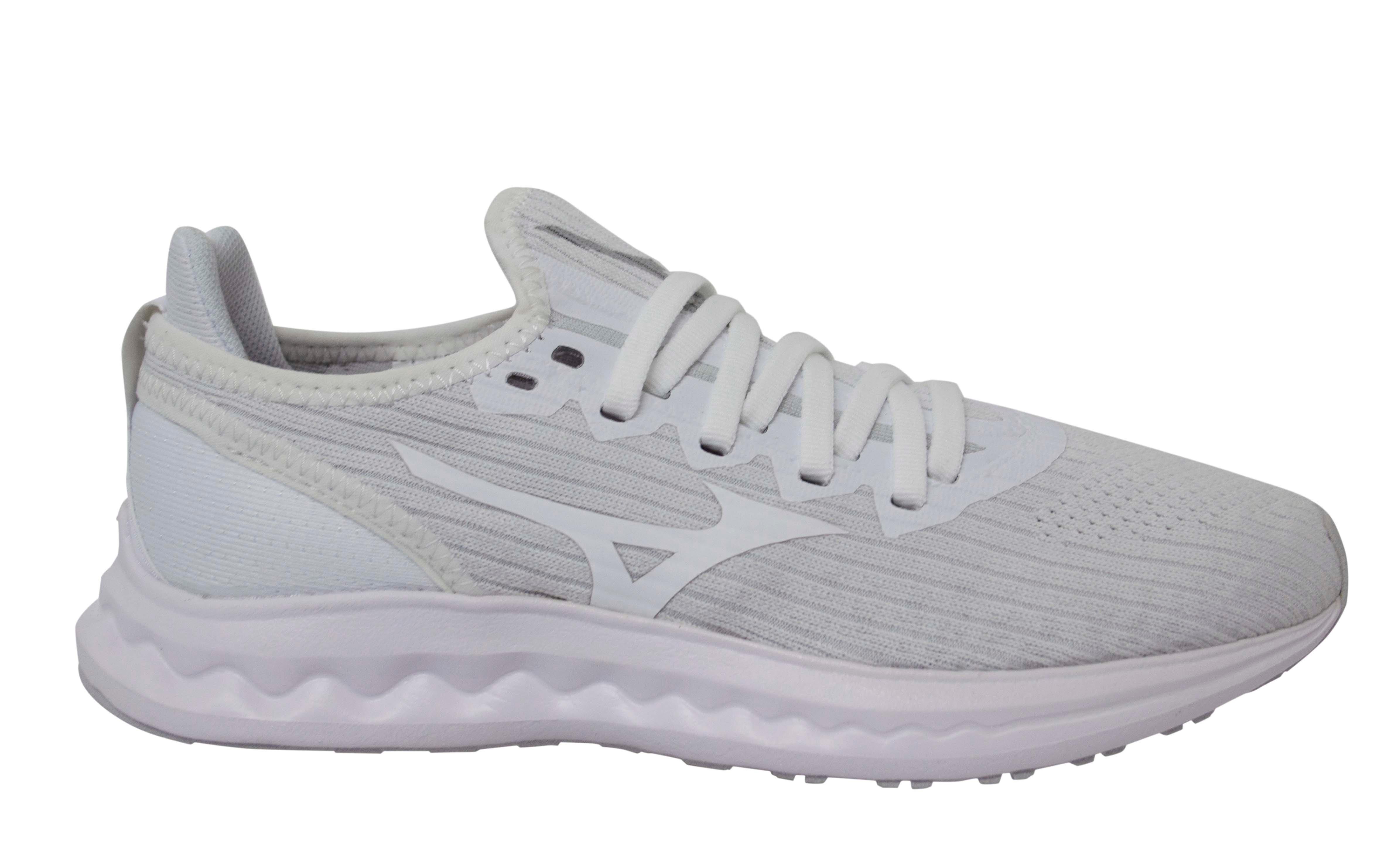 Mizuno Wave Polaris SP2 Low Lace Up Grey Womens Running Trainers J1GD208301