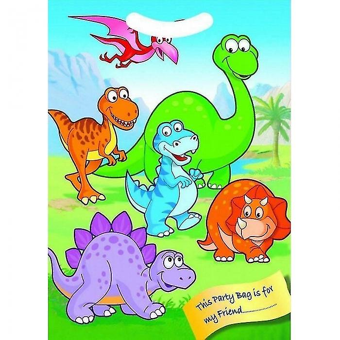 Playwrite Dinoszauruszok Party táskák (8 darabos csomag)