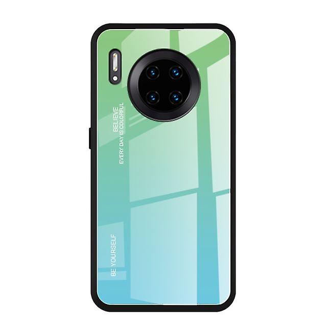 Huawei Mate 30Pro Anti-Scratch Gradient Glass Case - Green
