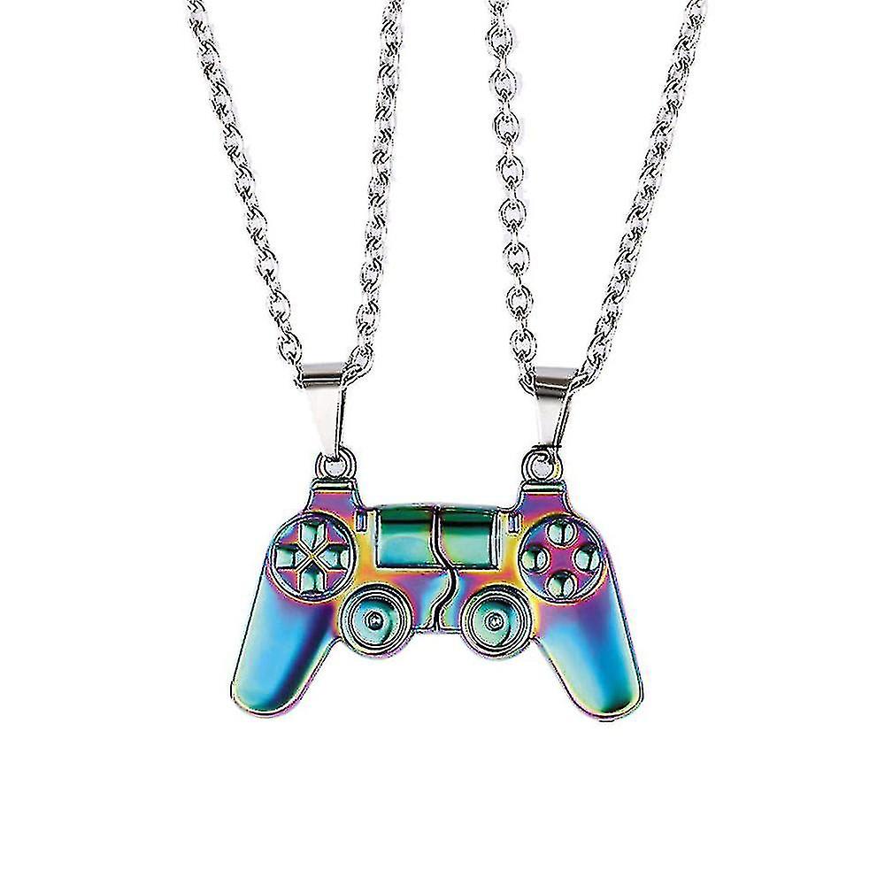 Magnetic Game Controller colier cuplu Gamepad Pandantiv lanț cadou pentru Ziua Îndrăgostiților