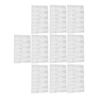 10 Sheets Nail Tip Guide Sticker Reusable Nail Extension Guide Stickers with Size Numbers Type 1