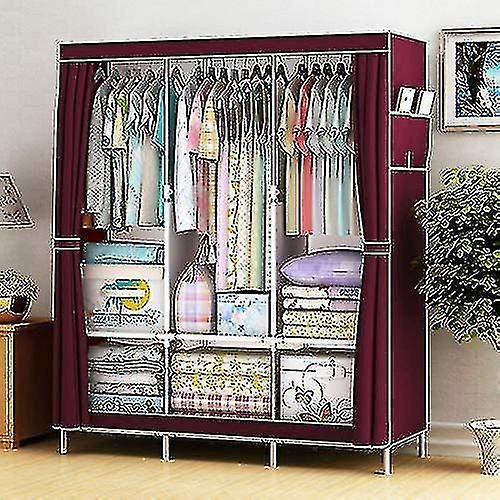 6 Square Meters Multifunctional Bedroom Storage Cabinet, Easy To Install Reinforced Cabinet, Foldabl