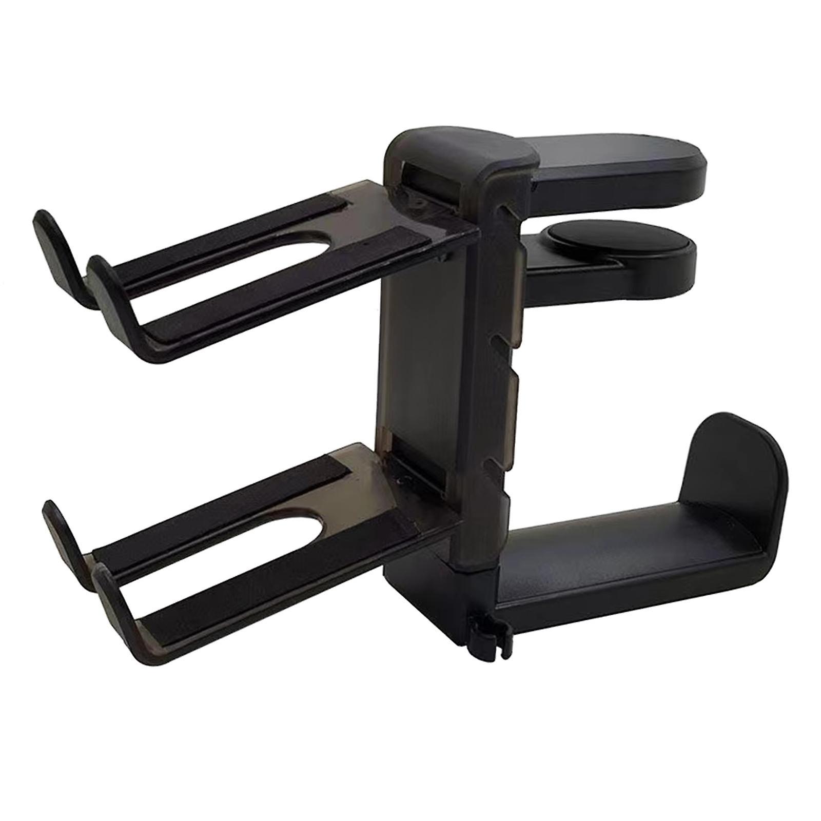 Headphone Stand Universal Under Desk Space Saving Display Rack Earphone Hook Black