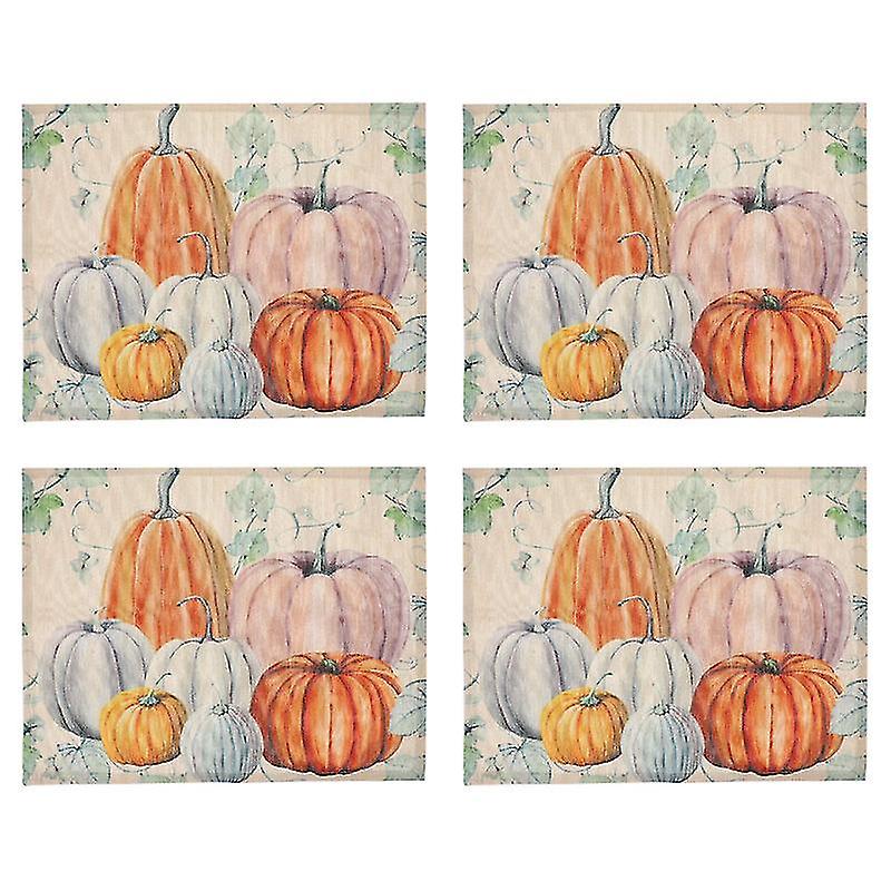 4pcs Place Mats For Halloween Decorations