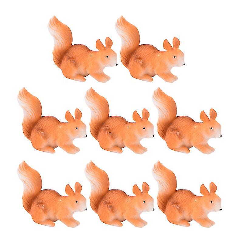 8pcs Squirrel Adornment