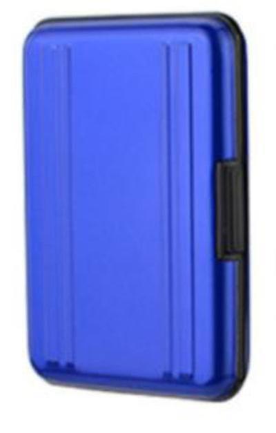 ブルー8sd + 8tfカードボックス多目的アルミメモリカードトラベルストレージボックスAz1733