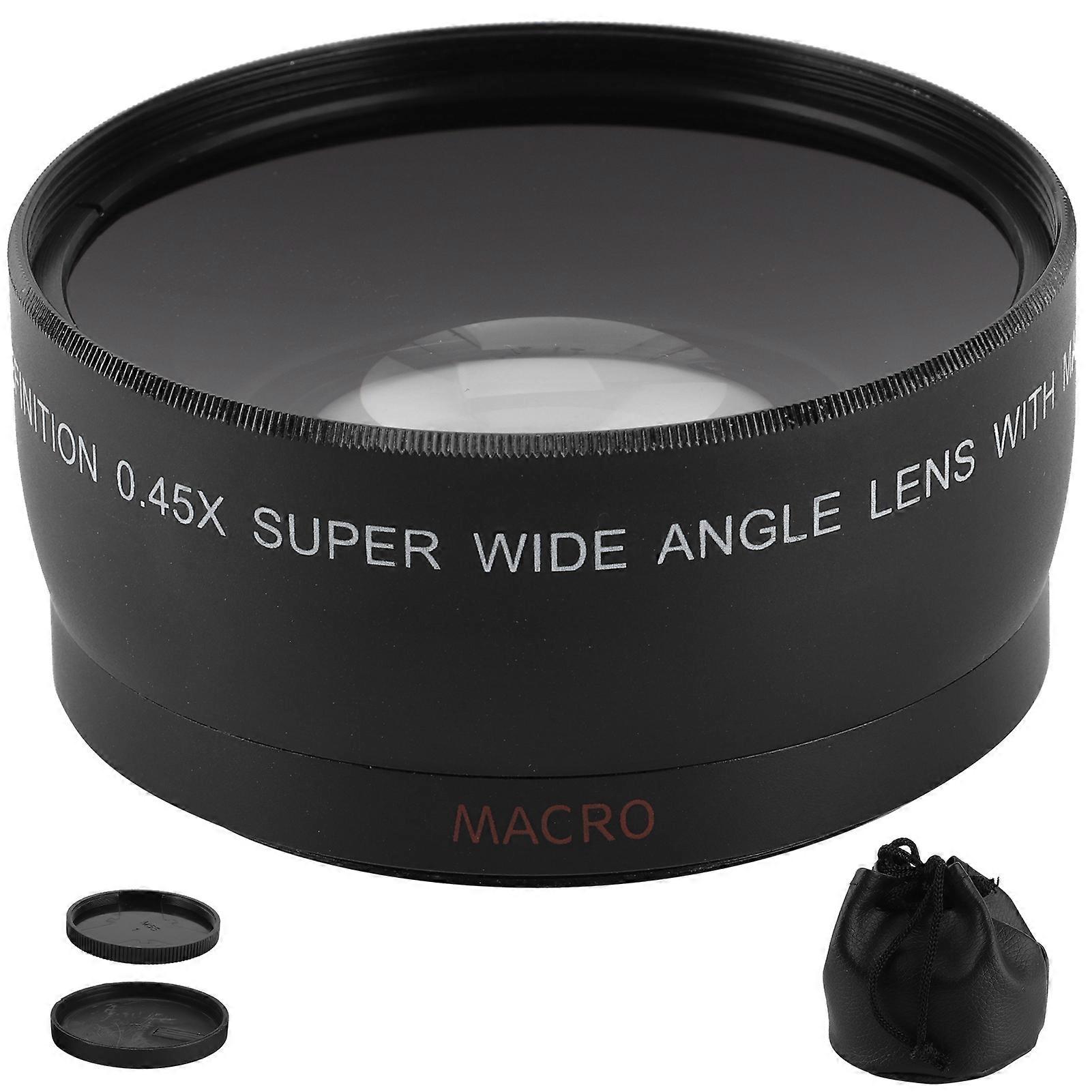 0.45X Camera Wide Angle and Macro Lens Additional Lens for Camera Lens with Filter Diameter of 55mm/2.2in NO.8663
