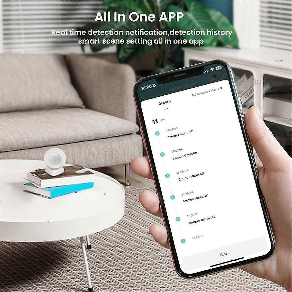 Graffiti ZigBee Sensor Smart Body Infrared PIR Sensor APP Wireless Remote Control Portable Convenie