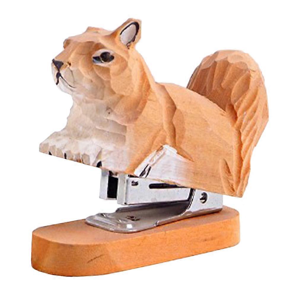 Kinder Schreibtisch Holz Büro Tacker Holz Tacker Statue Tier Tacker Statue Tacker Set Holzhefter Holzschnitzerei Tacker Tacker
