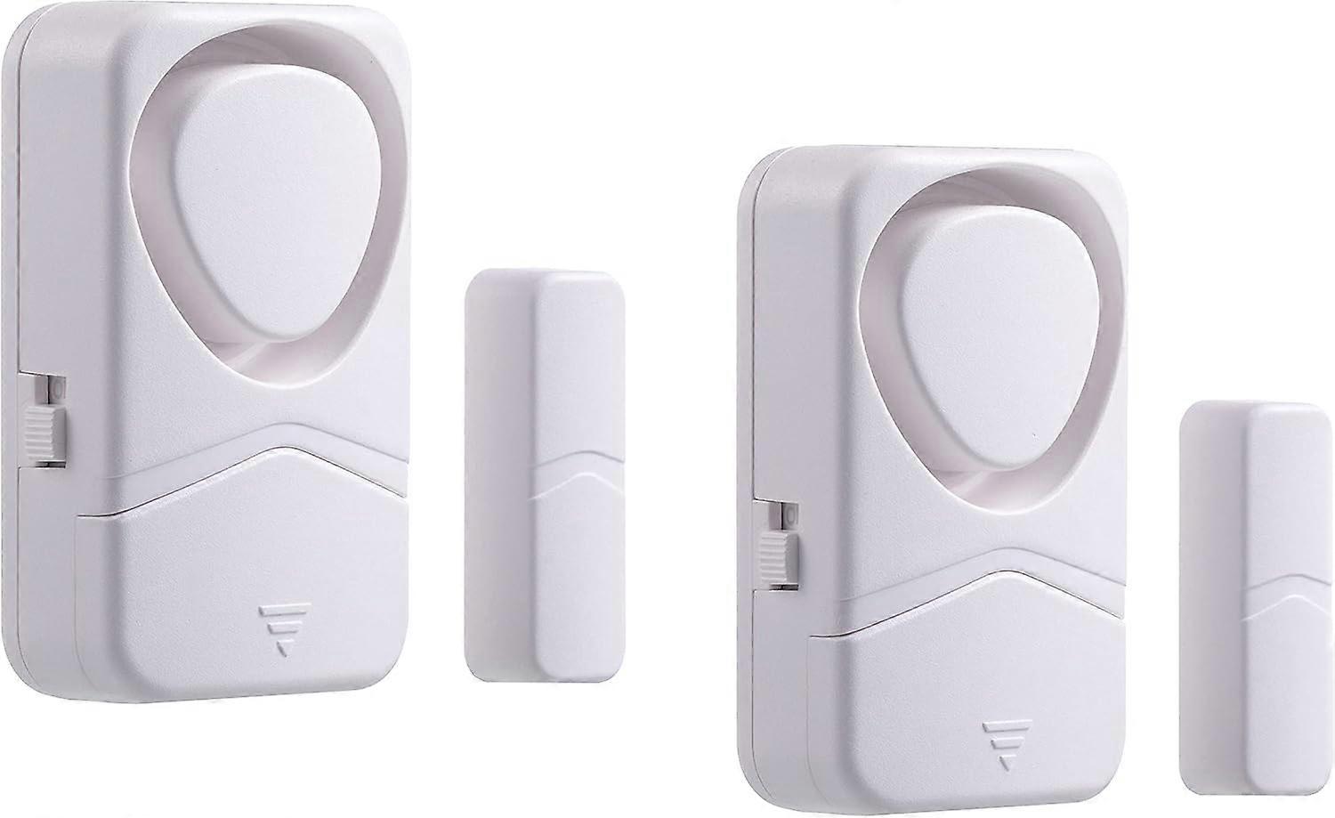 Pack Door Window Alarm, Magnetic Entry Sensor Burglar Alert 110 DB Anti-Theft Chime for Home Garage Kids Security DIY Protection(Battery Not Included