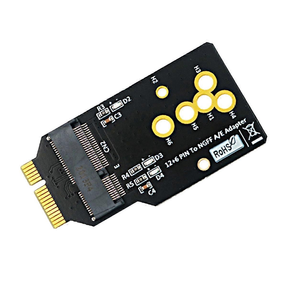 AX200/201/210 WIFI6 Module to 12+6 Pin Adapter Board Support 2230 M.2 Key A/E Module Replacing BCM94360CS2 Card