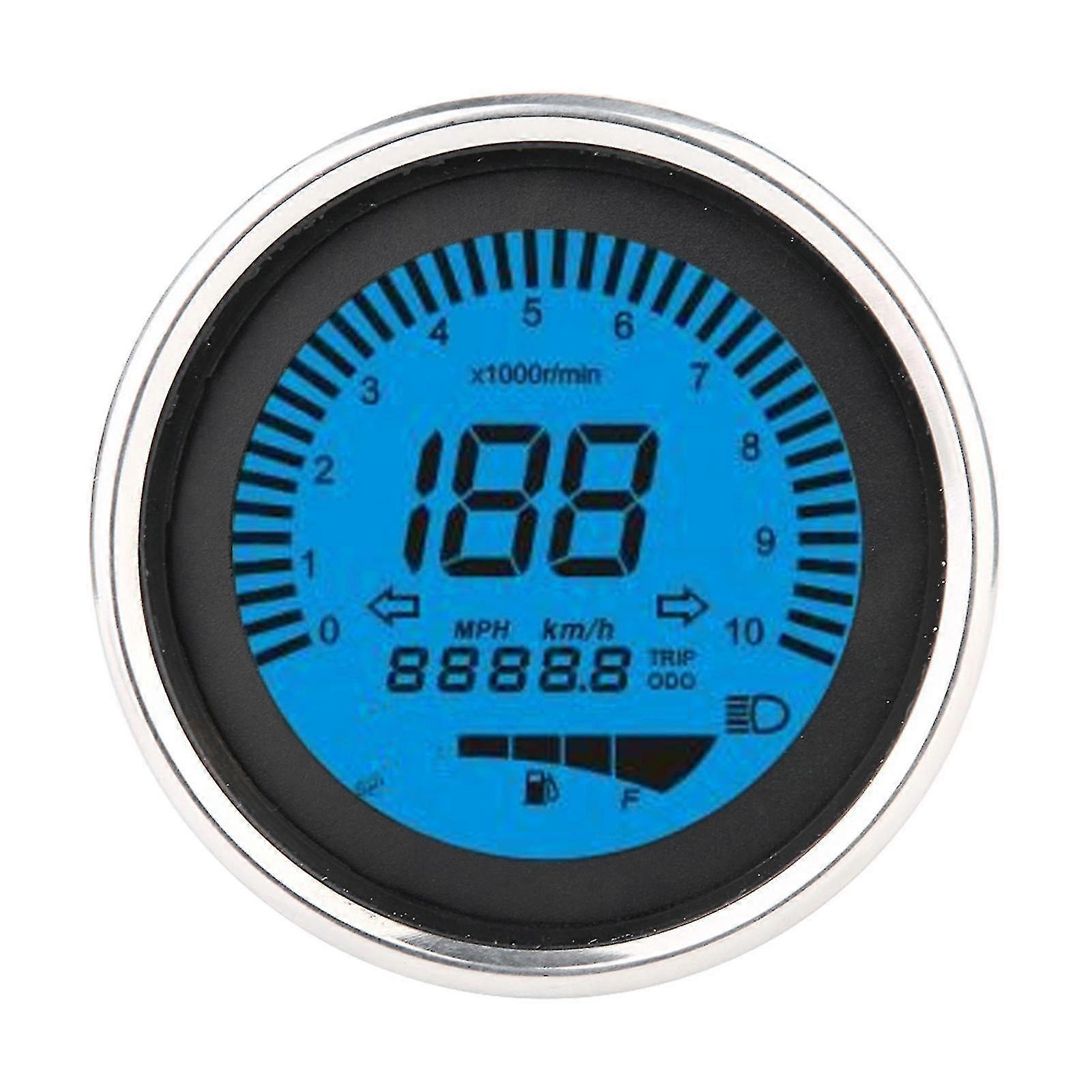 Motorcycle large round liquid crystal display tachometer speedometer lcd oil meter