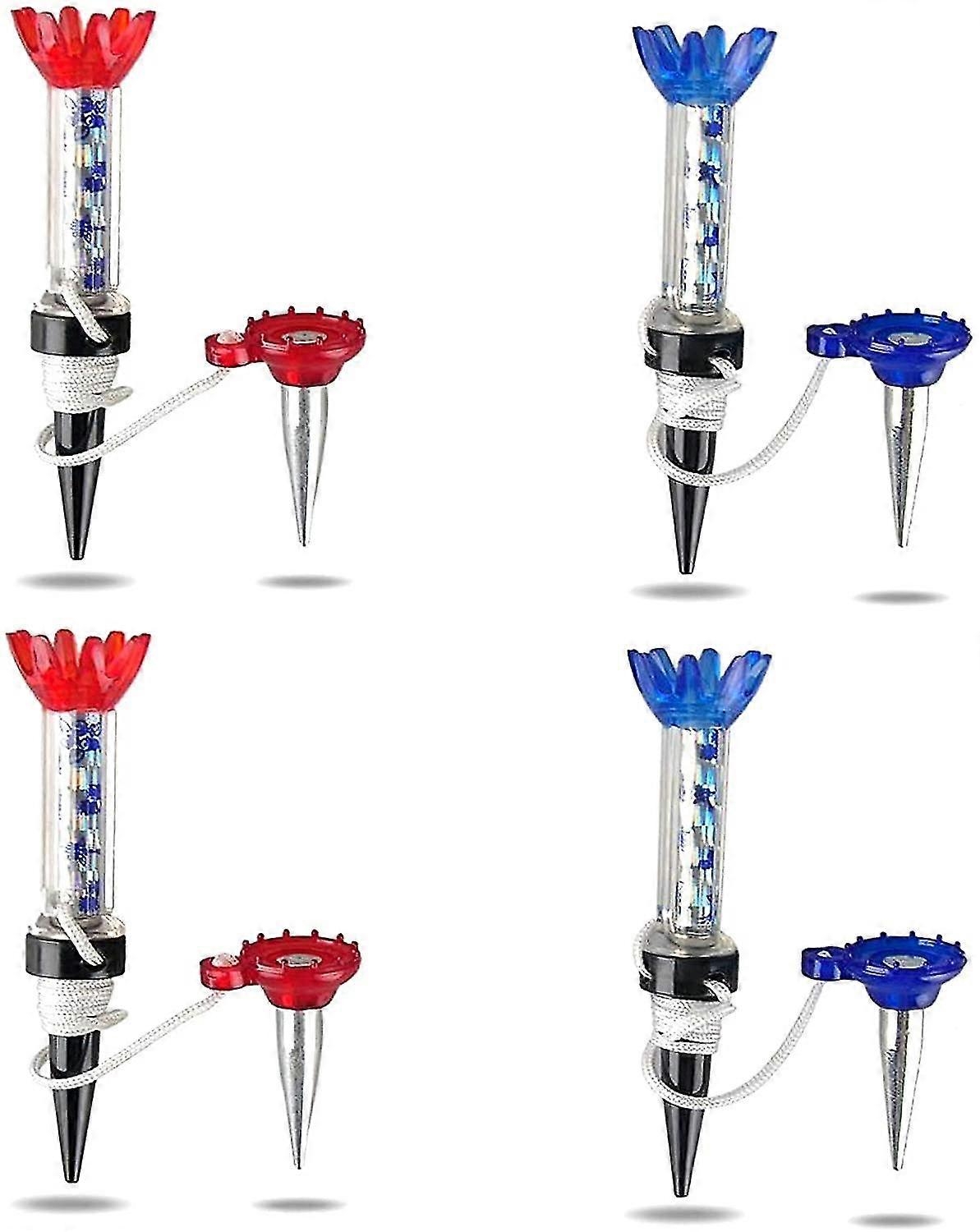 4 Pack Golf Tees Plastic Magnetic 80mm Long Bulk Reusable Set