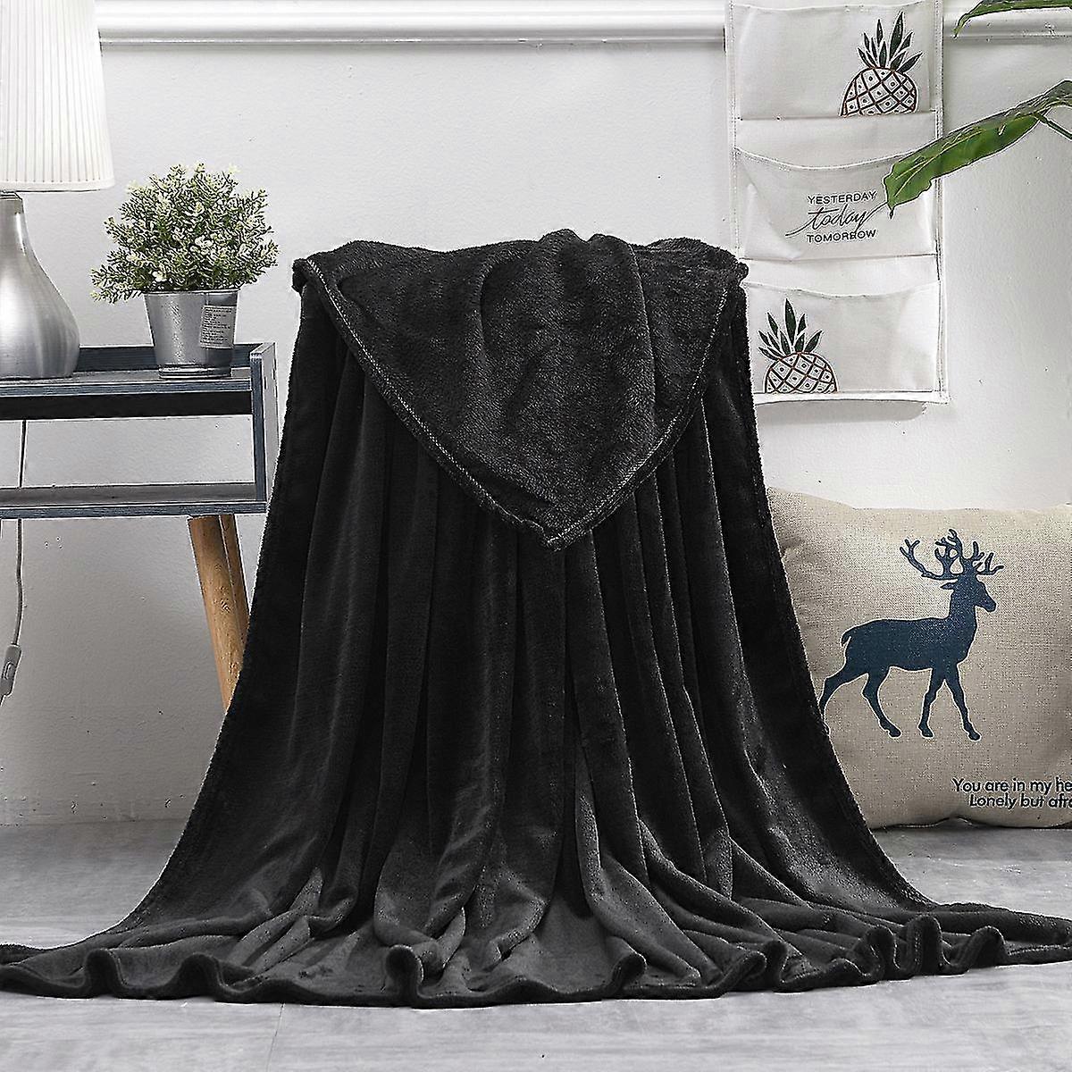Colores de tamaño múltiple Versátil suave cómodo Microfibra Franela Fuzzy Fleece Throw Blanket
