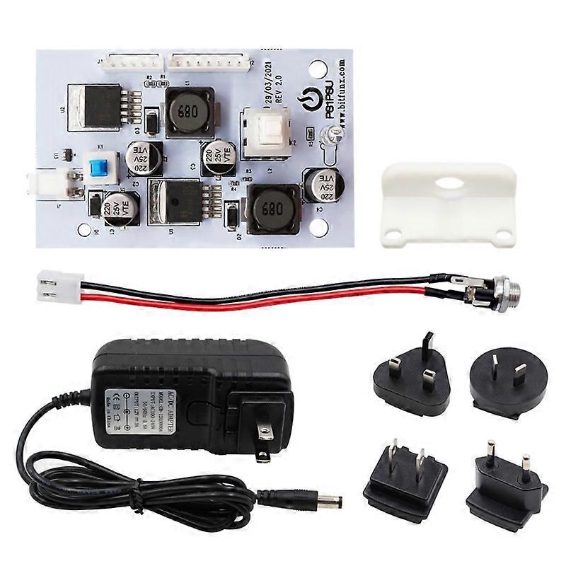 PSU V2.0 Power Supply Board/AC Adapter Kit 12V Video Games Replacement Part Accessories Compatible with PS1 Fat Console