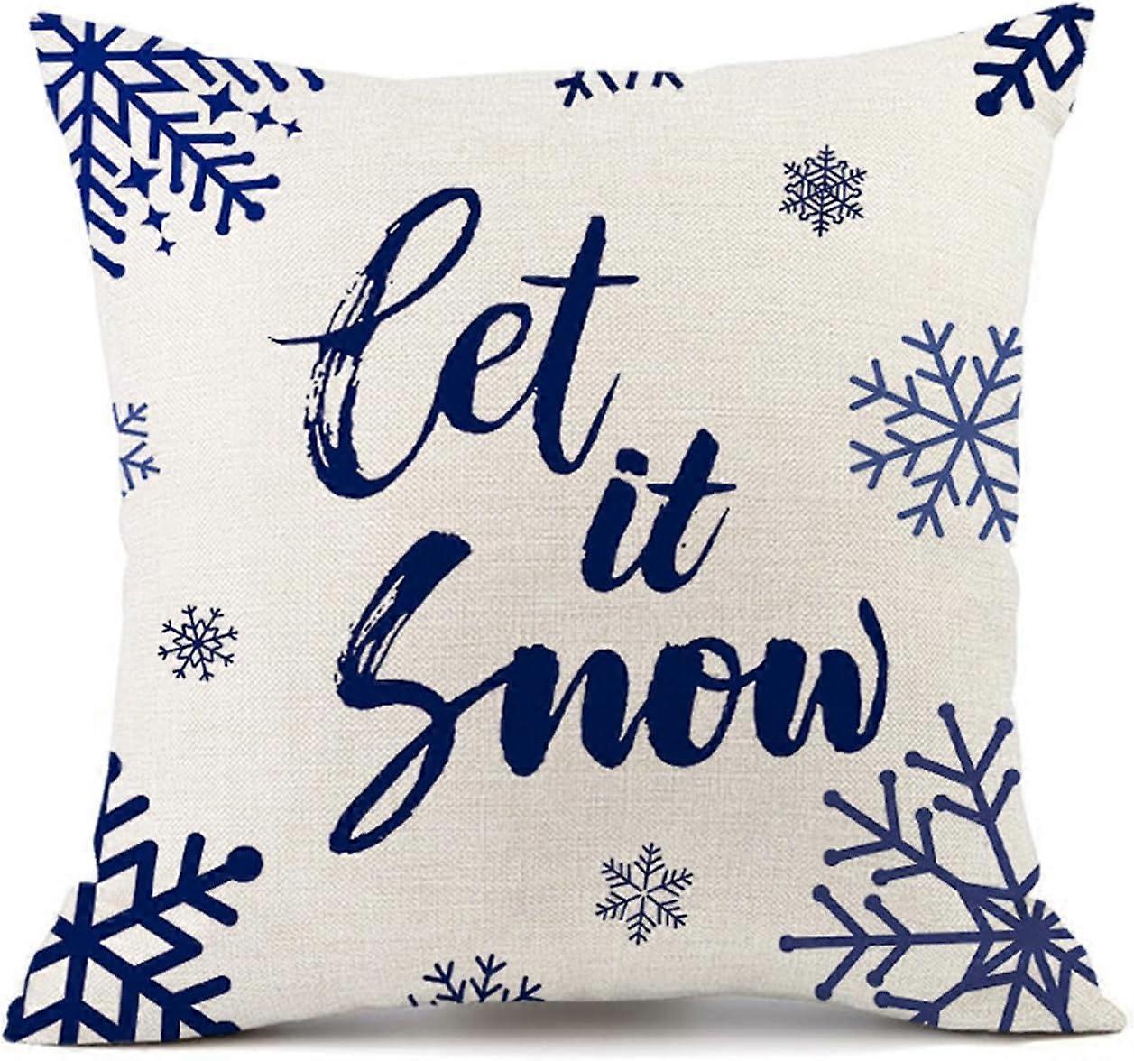 秋の装飾枕カバースクエアクッションケースクリスマスホリデーホームリネンスロー枕ケースセットソファソファ寝室の車のリビングルーム、18x18インチ/ 45x4