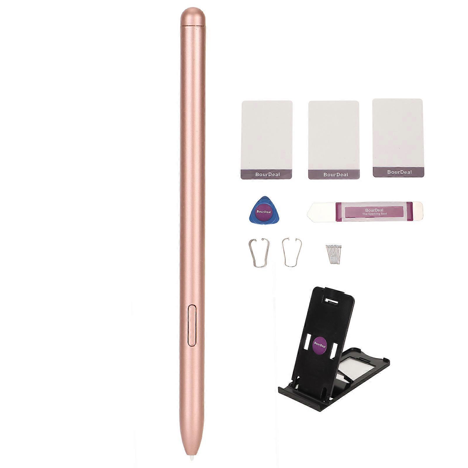Tablet Stylus for Galaxy Tab S7 S7+Plus with 10 Replaceable Nibs 4096 Levels Pressure Sensitivity Magnetic Stylus Pen Brown