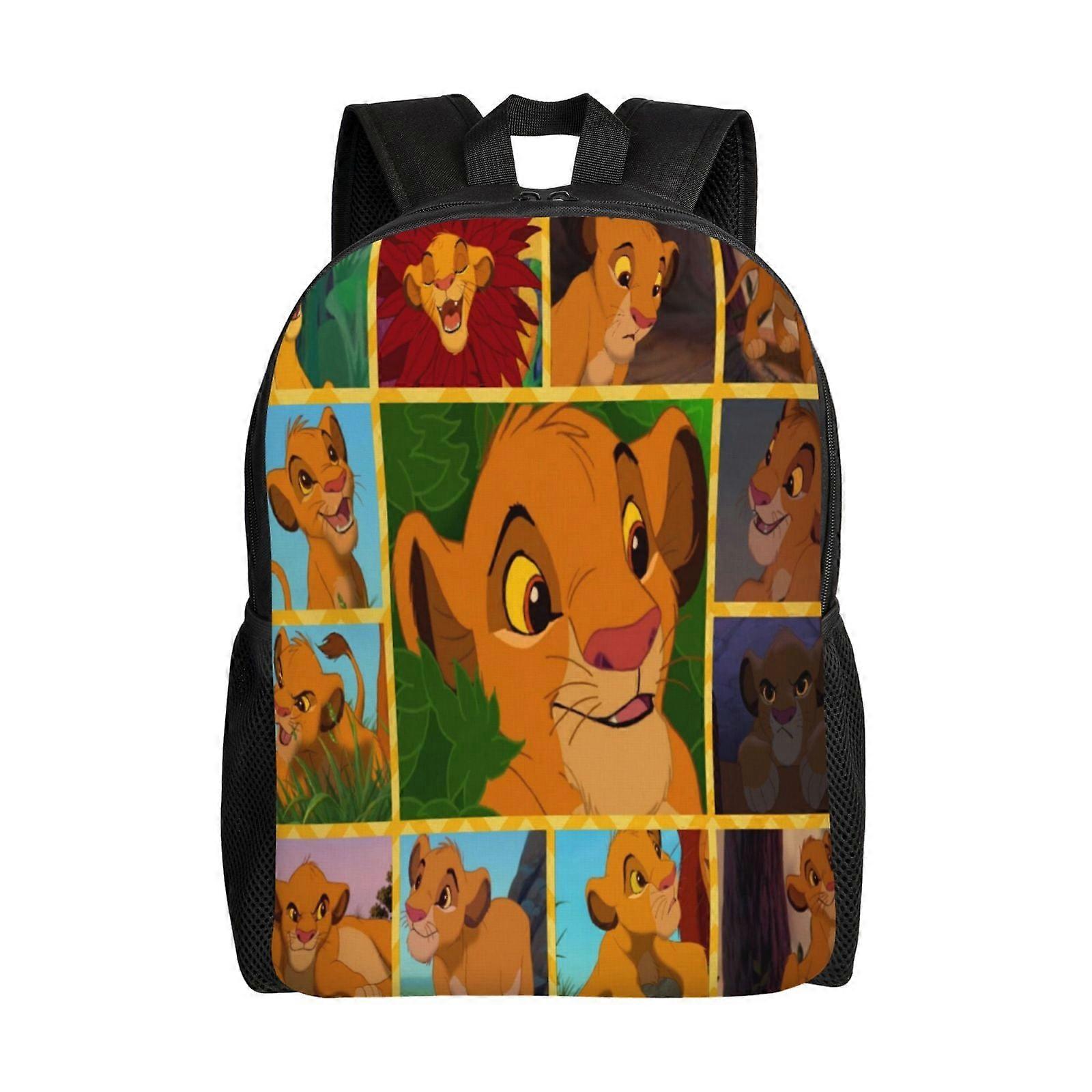 سيمبا أنيمي حقيبة ظهر الكرتون حقائب السفر 3D مطبوعة غير رسمية Daypacks-SYS495