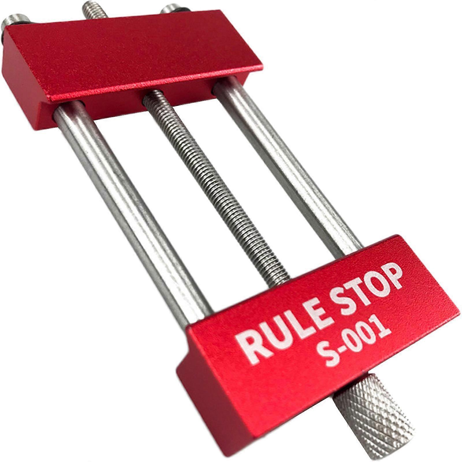 Ruler Stop Fences Adjustable Red Compact Ruler Locate Portable Ruler Block