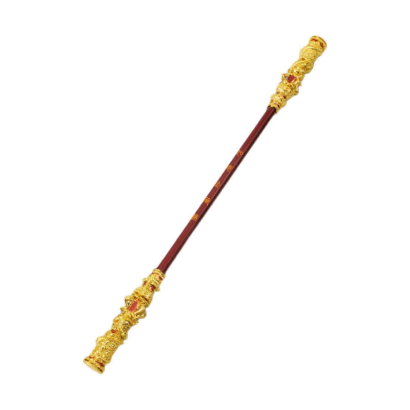 Monkey Cudgel 40cm Lifelike Table Ornament for Bookshelf Desktop Office Gold