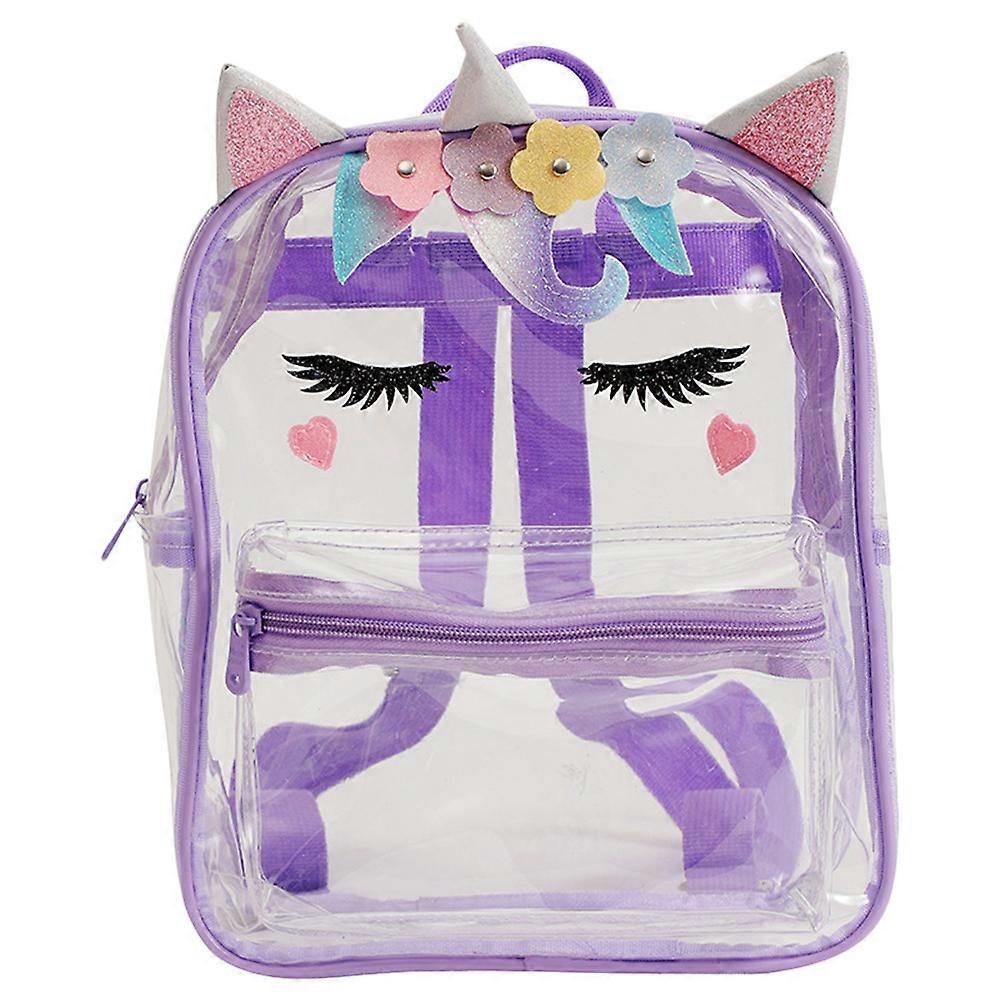 Girl Clear Unicorn Backpack Cute Unicorn Backpack Cartoon Unicorn