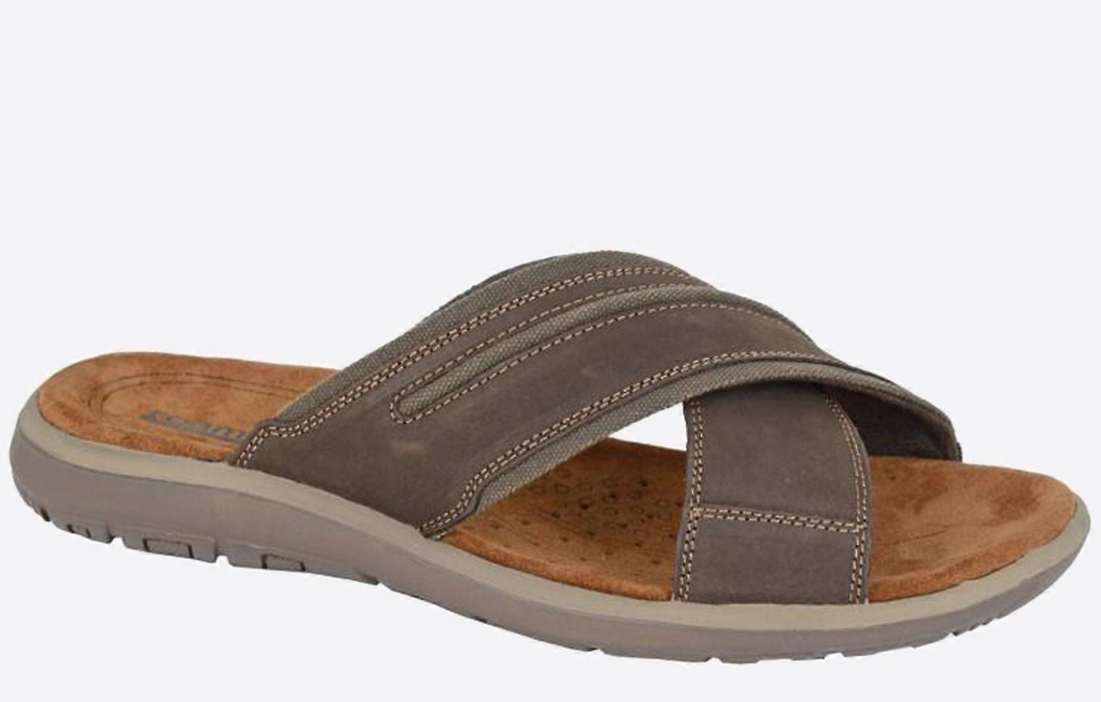 Roamers Continental Mule Sandal Brown