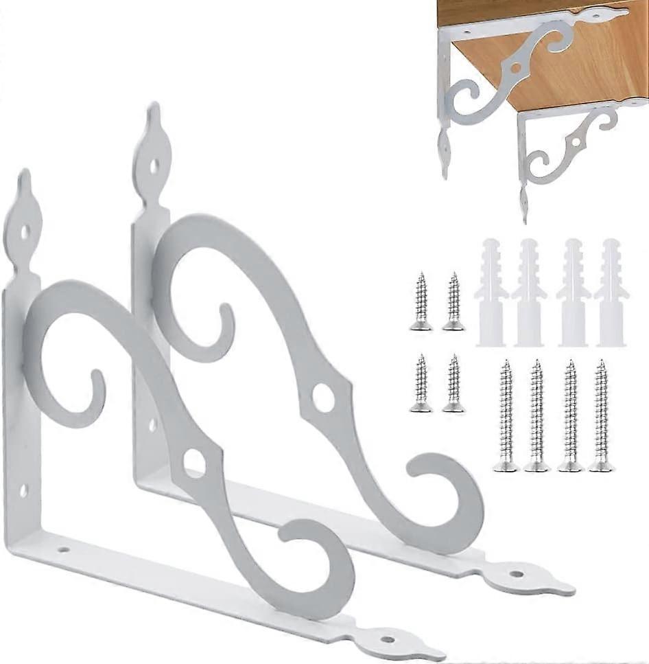 Shelf Bracket 2 Pieces Iron Wall Shelf Bracket Shelf Brackets Metal Wall Shelf Bracket 90 Degree Bracket