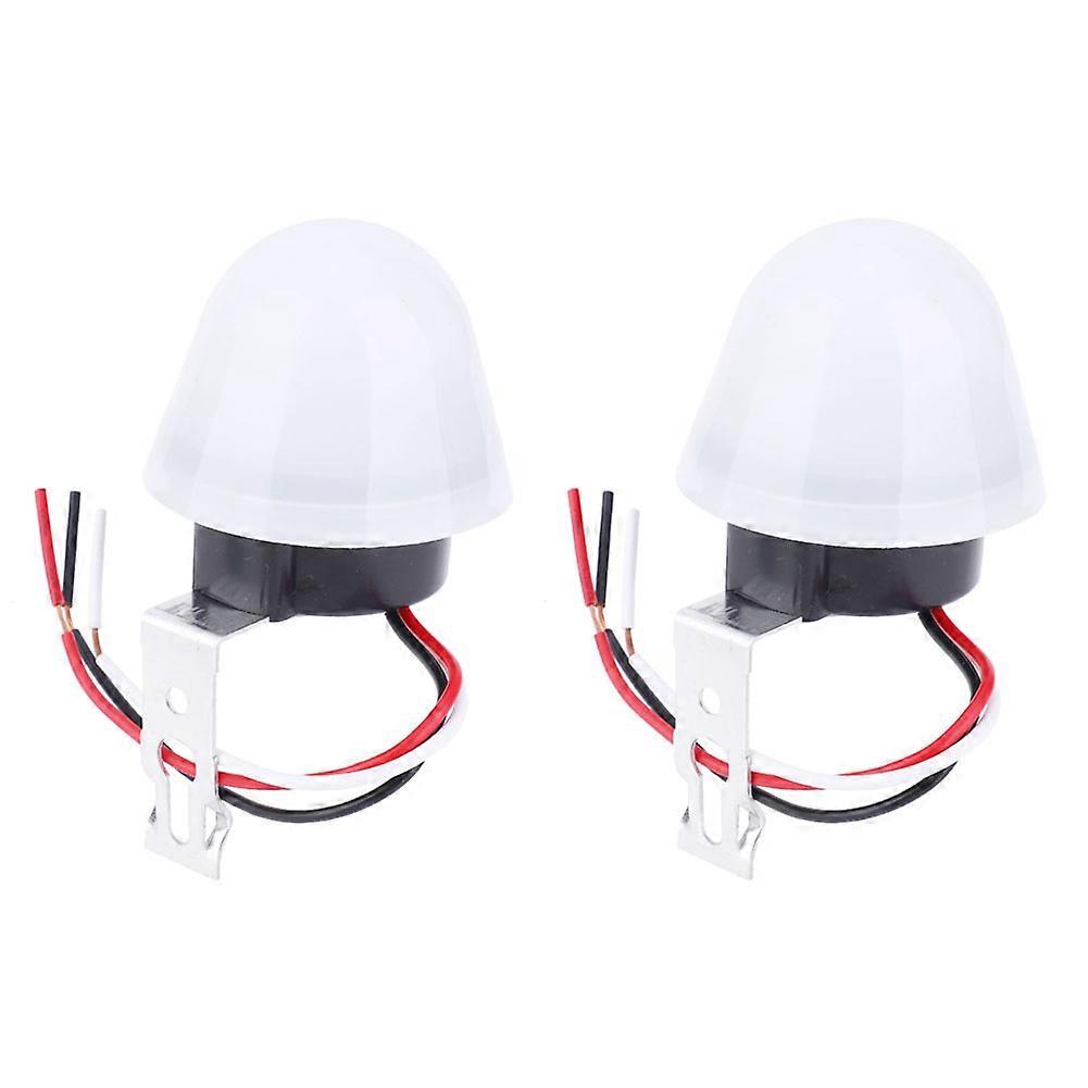 2pcs Automatic On Off Street Light Photoswitch Photocell Sensor Switch12V