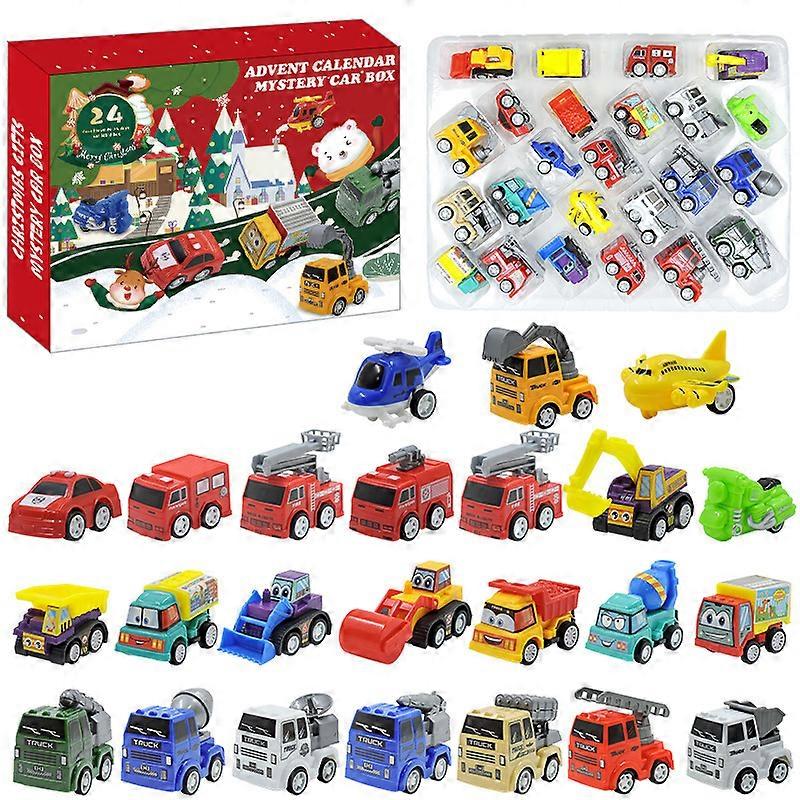 24 buc / set Calendar de Advent Jucării Fidget Moș Crăciun DIY Prădantiv Pandantiv Pandantiv 2023 Crăciun Calendar cu numărătoare inversă Jucării pentru copii