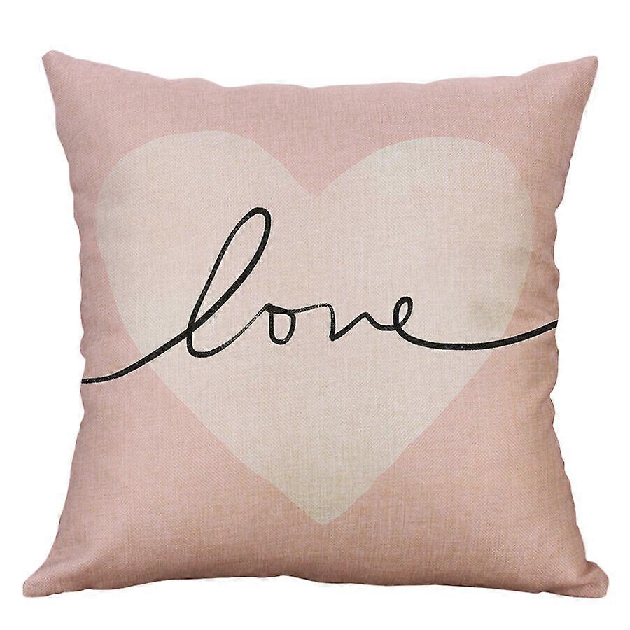 バレンタインデーキューピッドパターンコットンリネンクッションカバー枕カバー家の装飾デザイン466jpjcjh