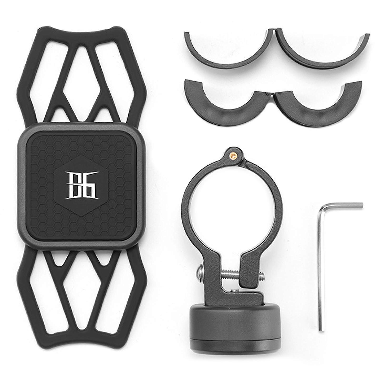 Bicycle Motorcycle Phone Mount Holder Handlebar Cell Phone Clamp 360-Degree Adjustable High Stability Smartphone Holder
