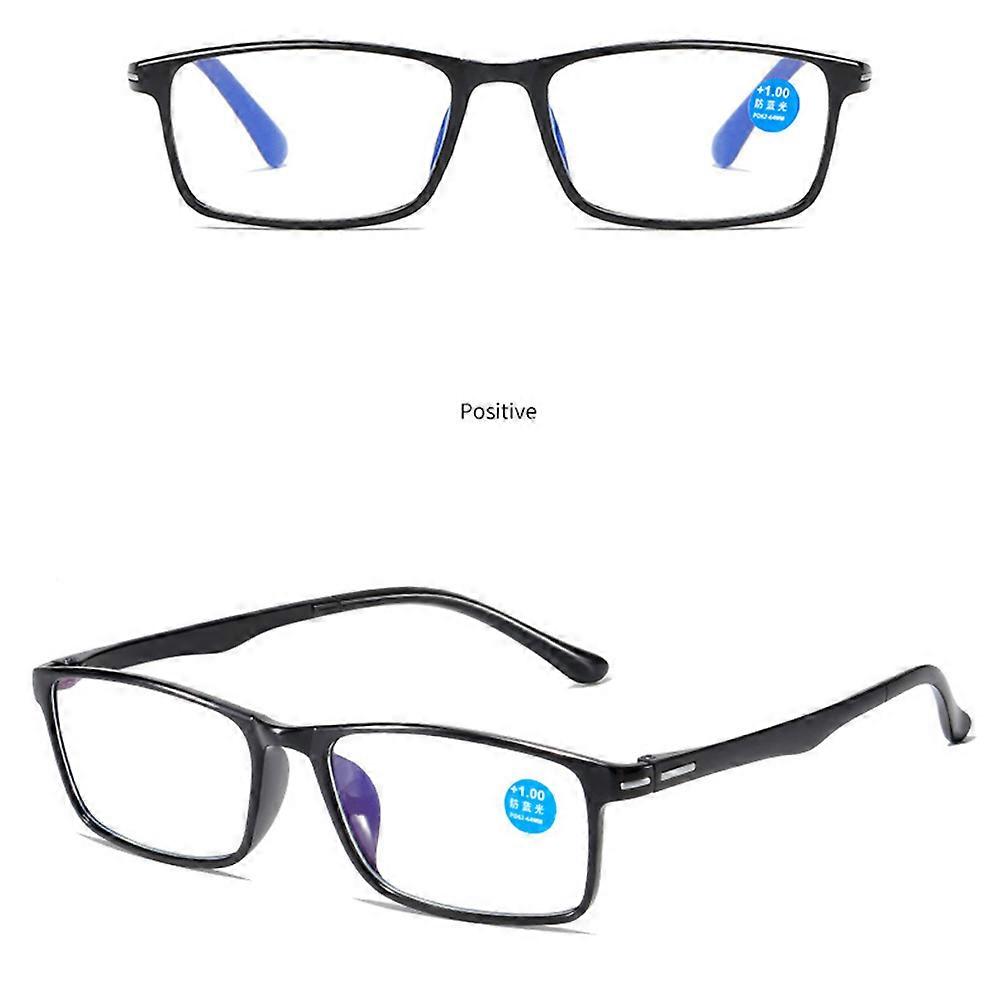 Anti Blue Light Reading Glass Rectangle Rim +1.00D to +4.00D Presbyopic Glasses