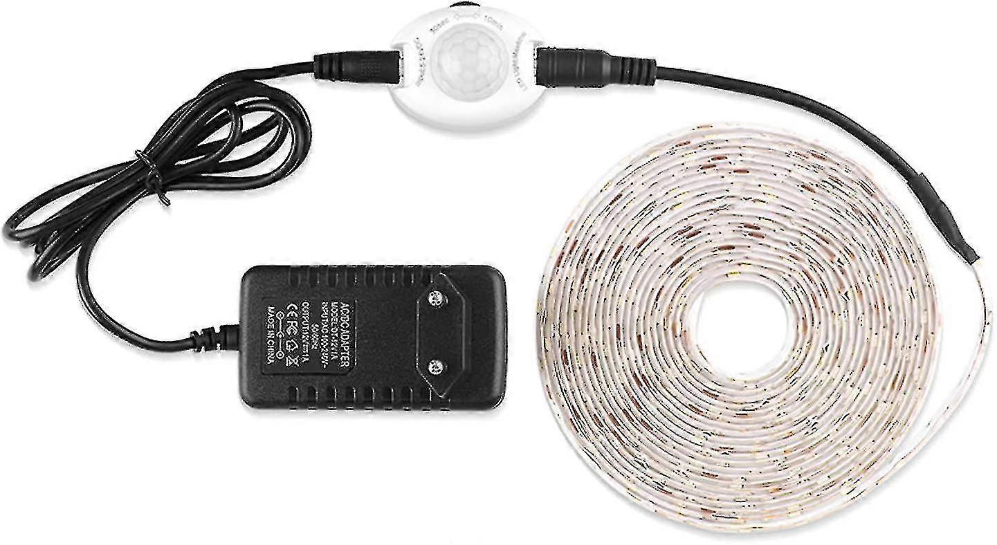 5m Warm White Led Night Light, Flexible Strip With Pir Motion Sensor-Good quality