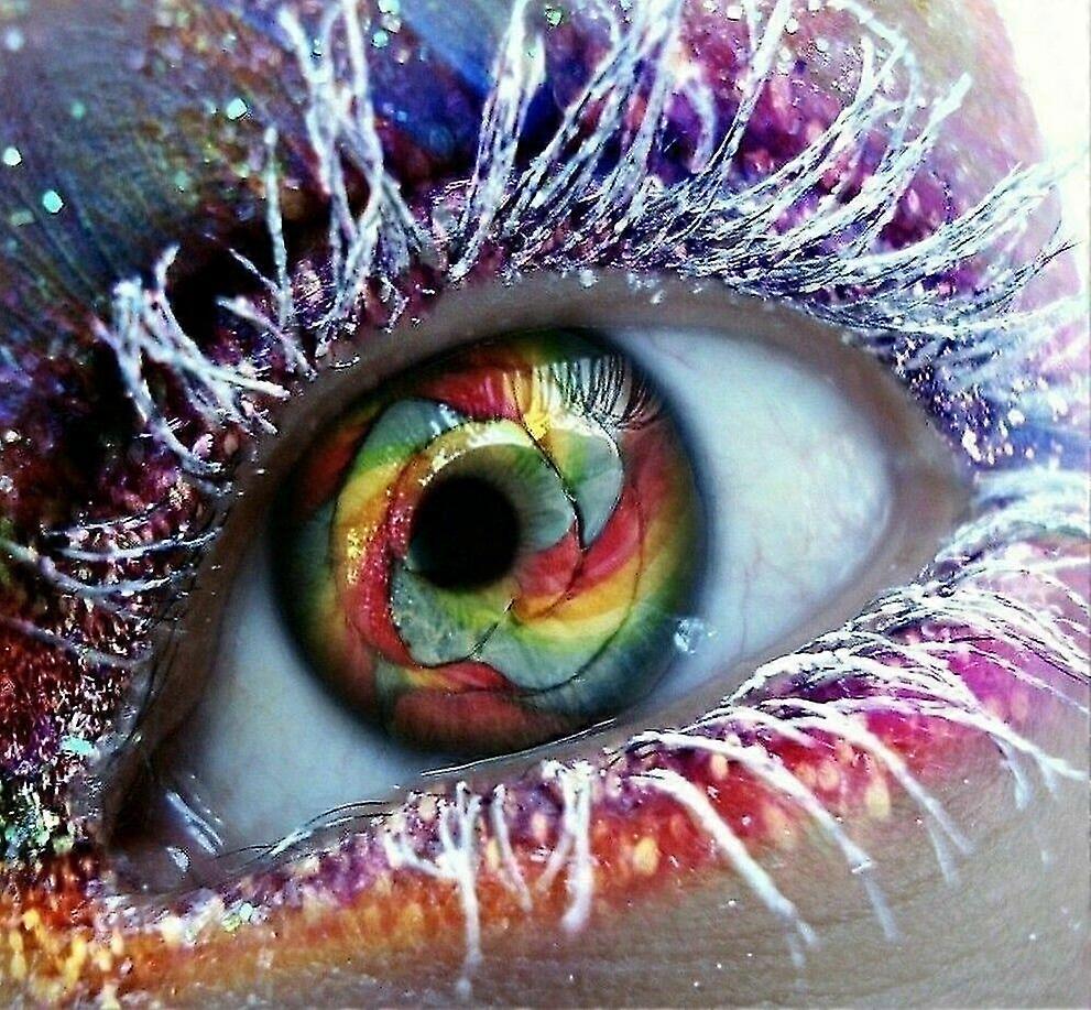 Full Drill Dimond Painting Woman Eye Full Square Round Drills Colorful Embroidery Displays
